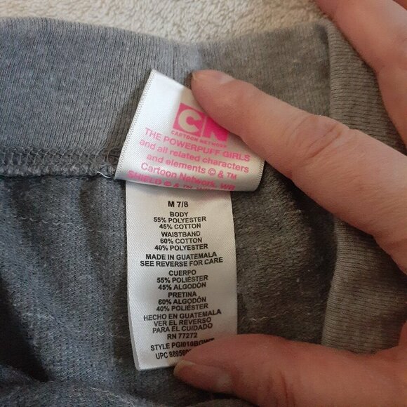 Cartoon Network Powerpuff Girls Girl's Size M (7/8) Gray Pull On Bermuda Shorts - Picture 6 of 9